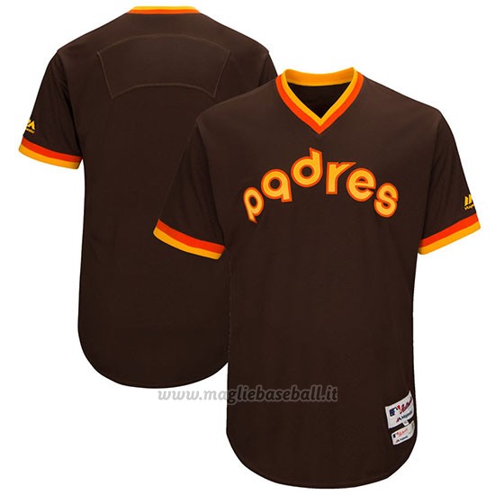 Maglia Baseball Uomo San Diego Padres Marrone 1983 Turn Back The Clock